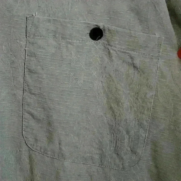 Joe Martin Tropical Green Silk Short Sleeve Button Up Shirt Hawaiian Island 3X - Picture 3 of 9